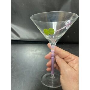 Block Basics Hand Painted Olives Martini Glasses